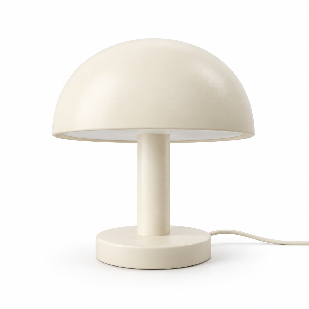 Everlumaor Cream Mushroom Table Lamp