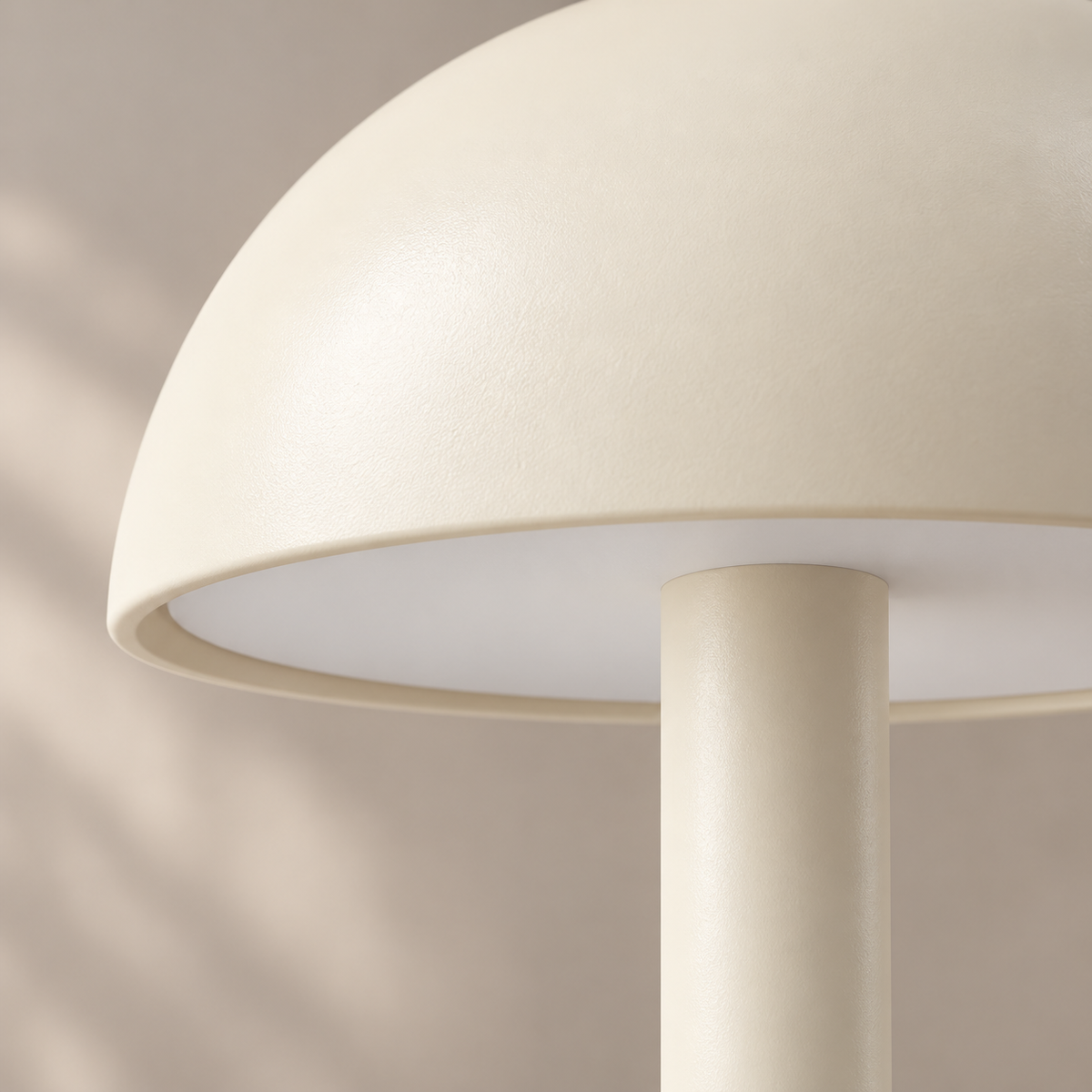 Everlumaor Cream Mushroom Table Lamp
