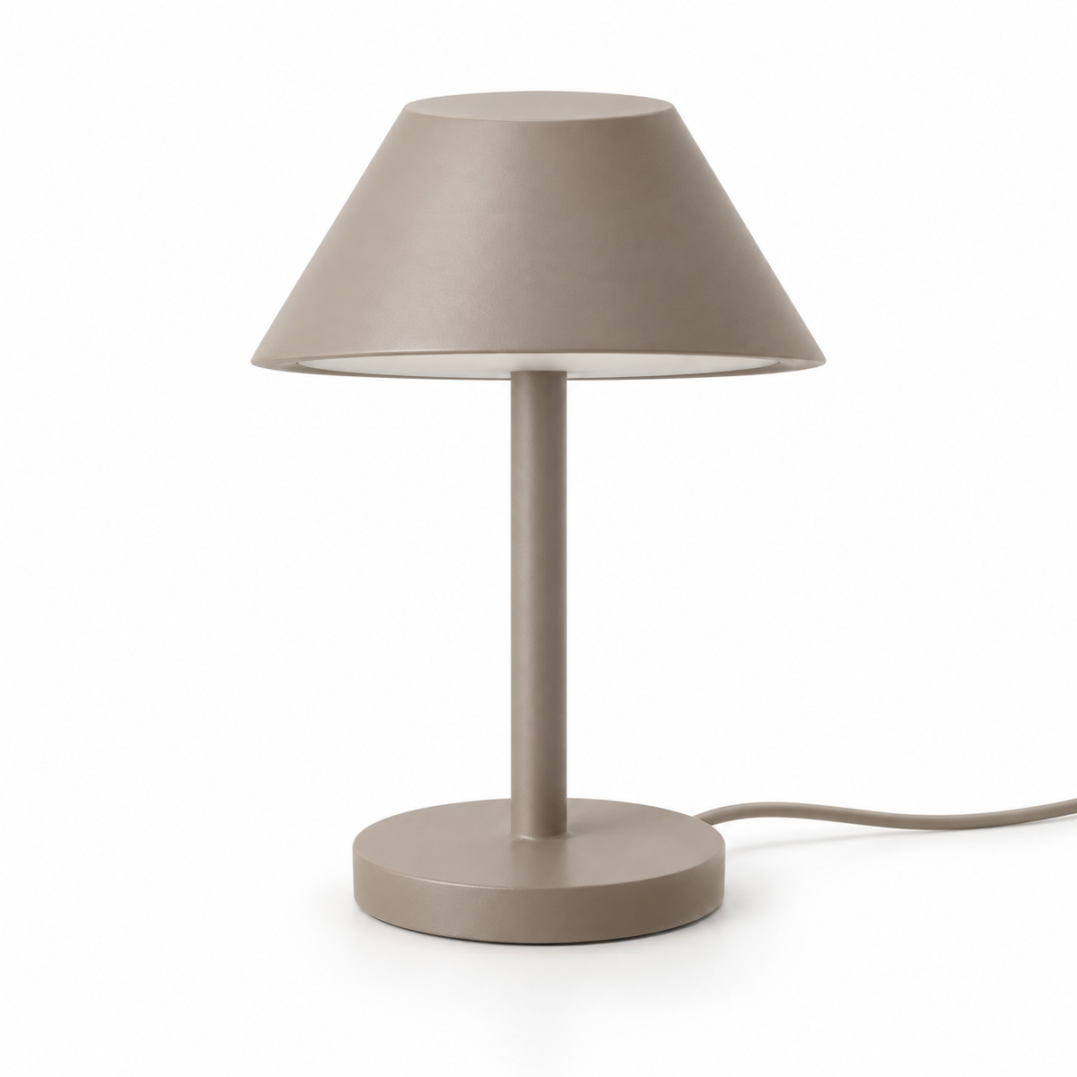 Everlumaor Taupe Minimal Table Lamp