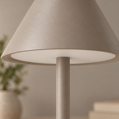 Everlumaor Taupe Minimal Table Lamp