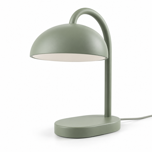 Everlumaor Sage Green Curved Arm Table Lamp