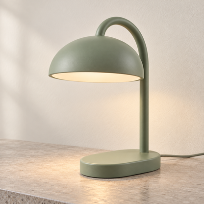 Everlumaor Sage Green Curved Arm Table Lamp