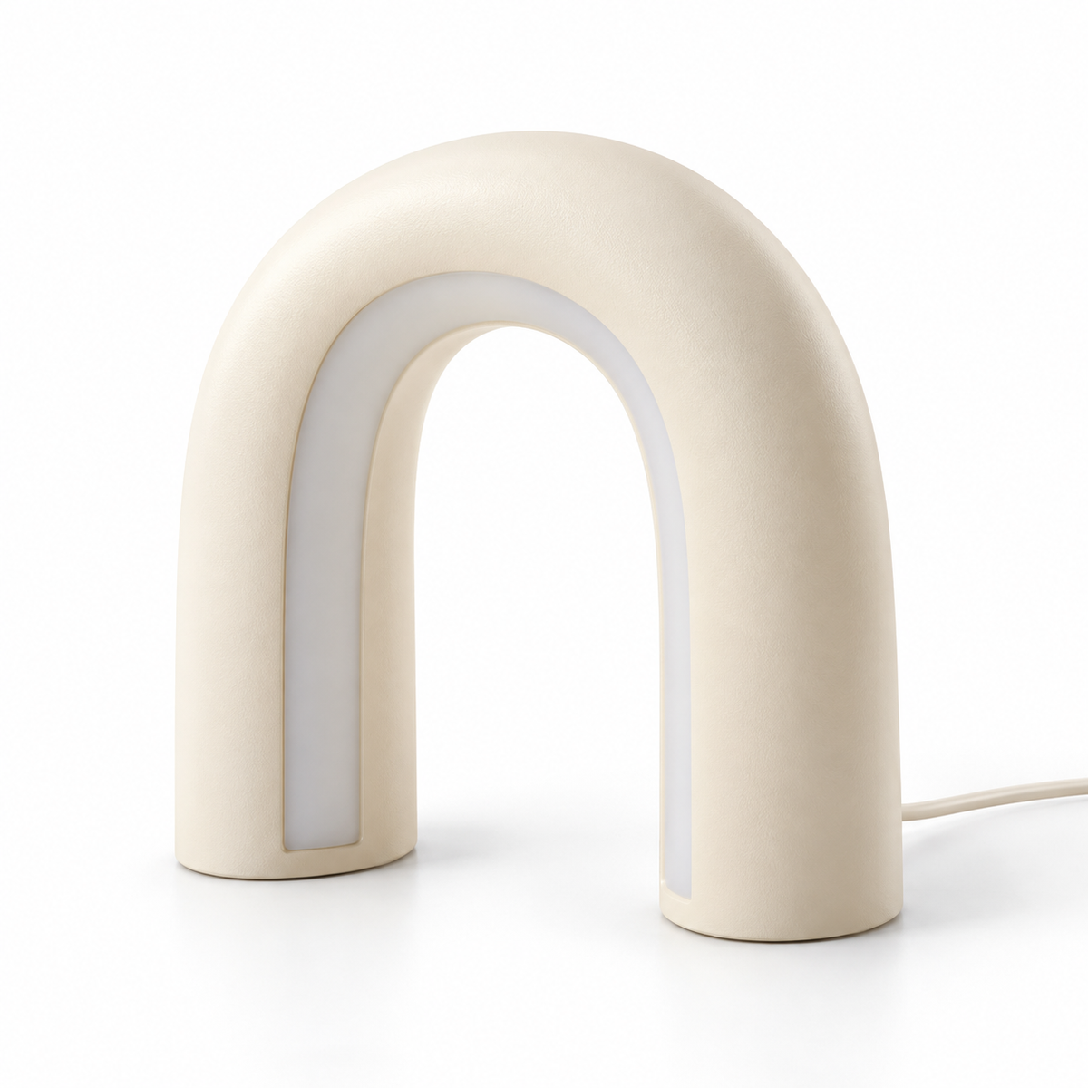 Everlumaor Cream Arch Table Lamp