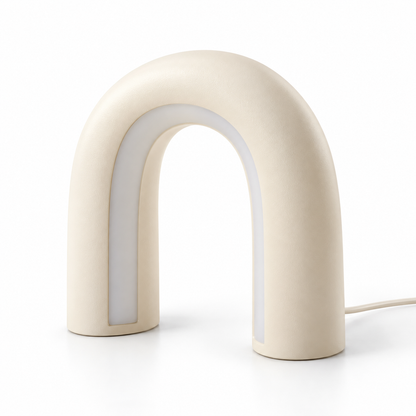 Everlumaor Cream Arch Table Lamp