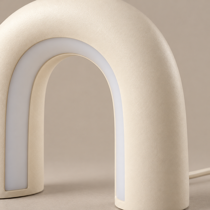 Everlumaor Cream Arch Table Lamp