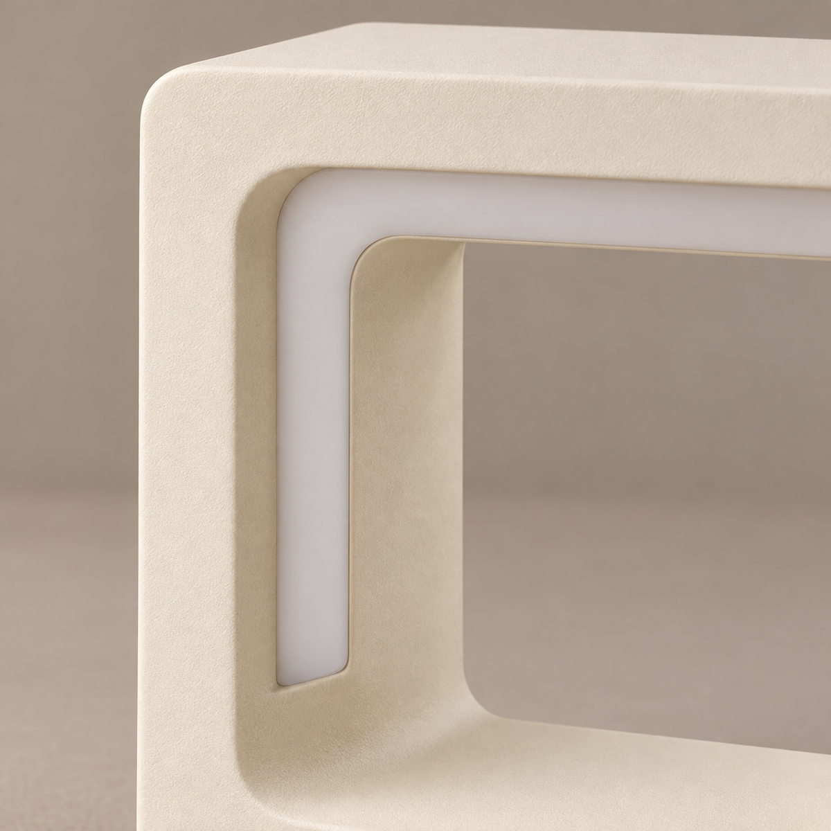 Everlumaor Cream Square Frame Table Lamp