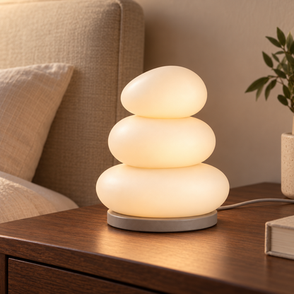 Everlumaor Stacked Pebble Glow Table Lamp